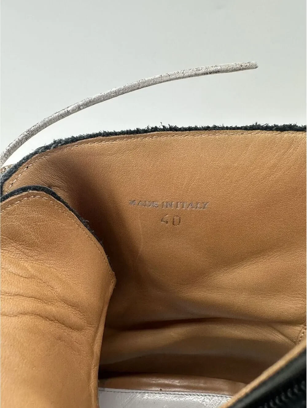 Maison Margiela Lace Up Boots w/ Zipper